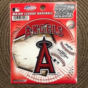 Round Decal MLB Angels California